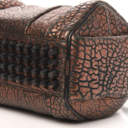 Alexander Wang Metallic Pebbled Lambskin Rockie Bronze Black Hardware 9 of 13