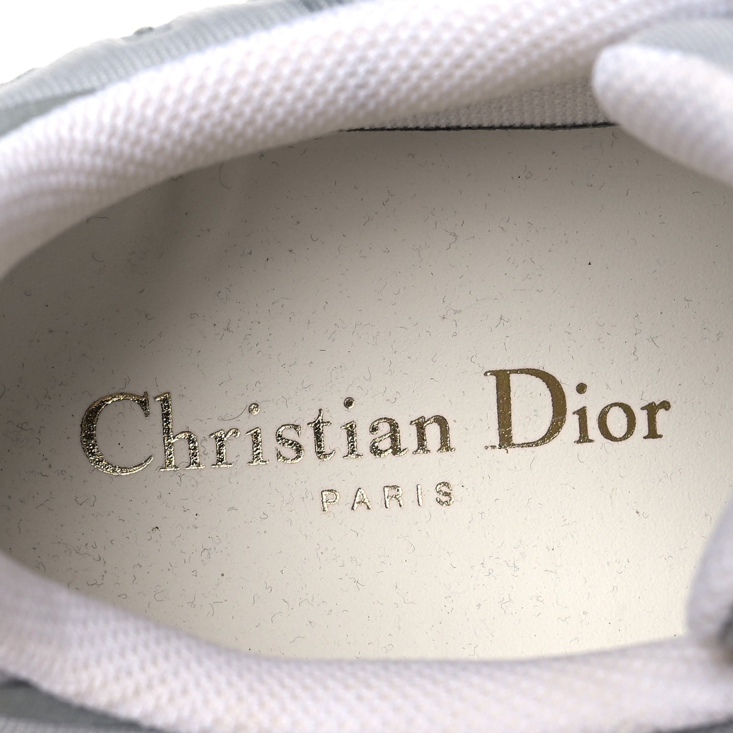 Reflective Fabric Nylon Dior-ID Platform Sneakers 38 Silver