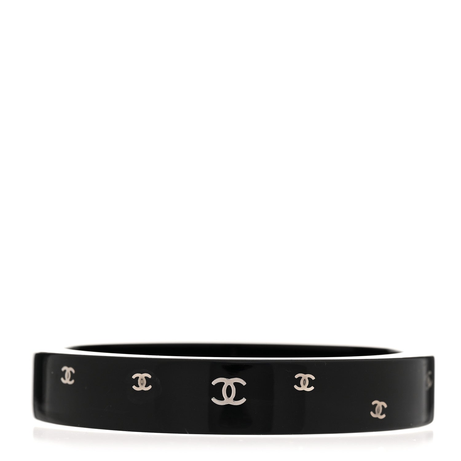 Chanel Resin CC Bangle Black 1 of 4