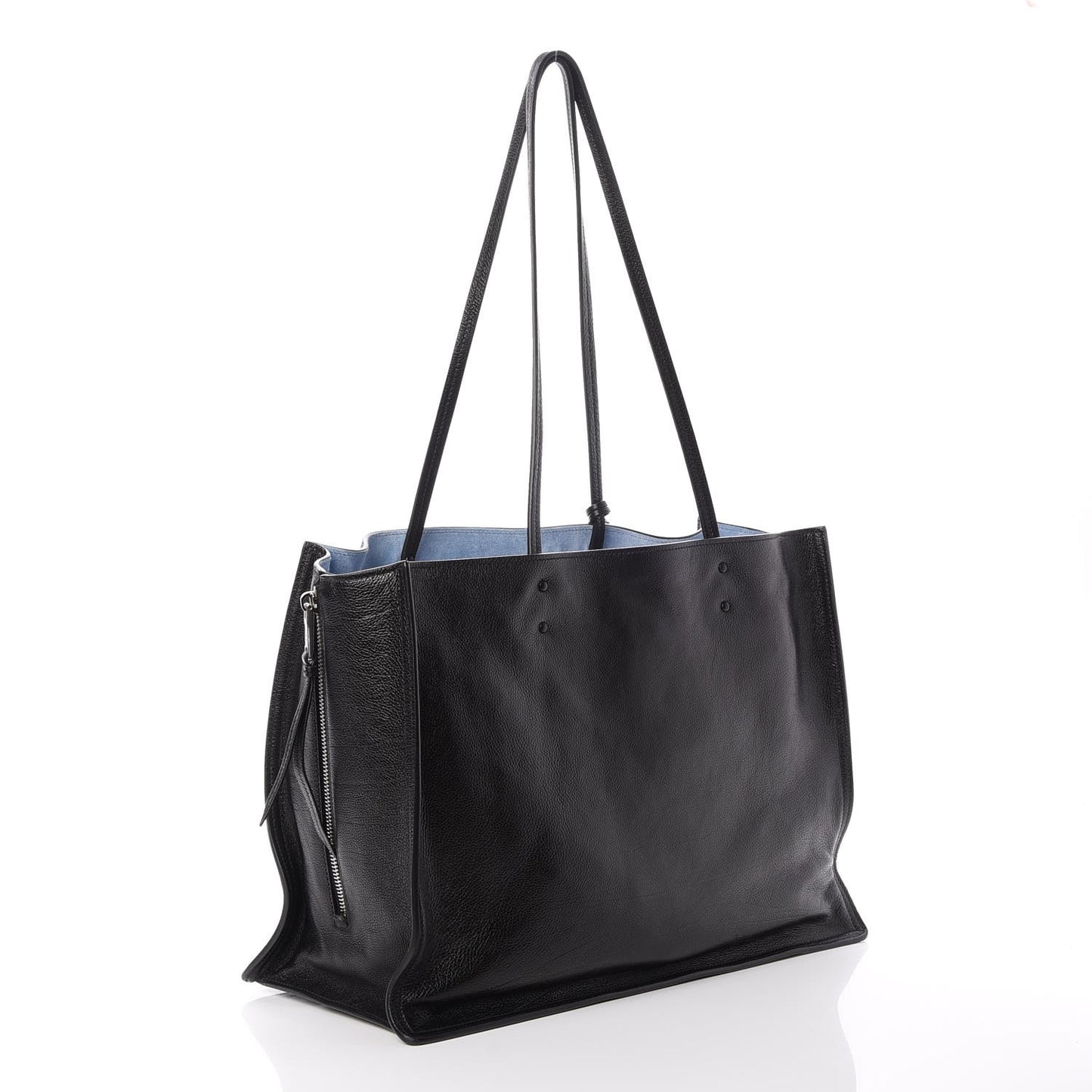 Glace Calf Etiquette Tote Black Astrale