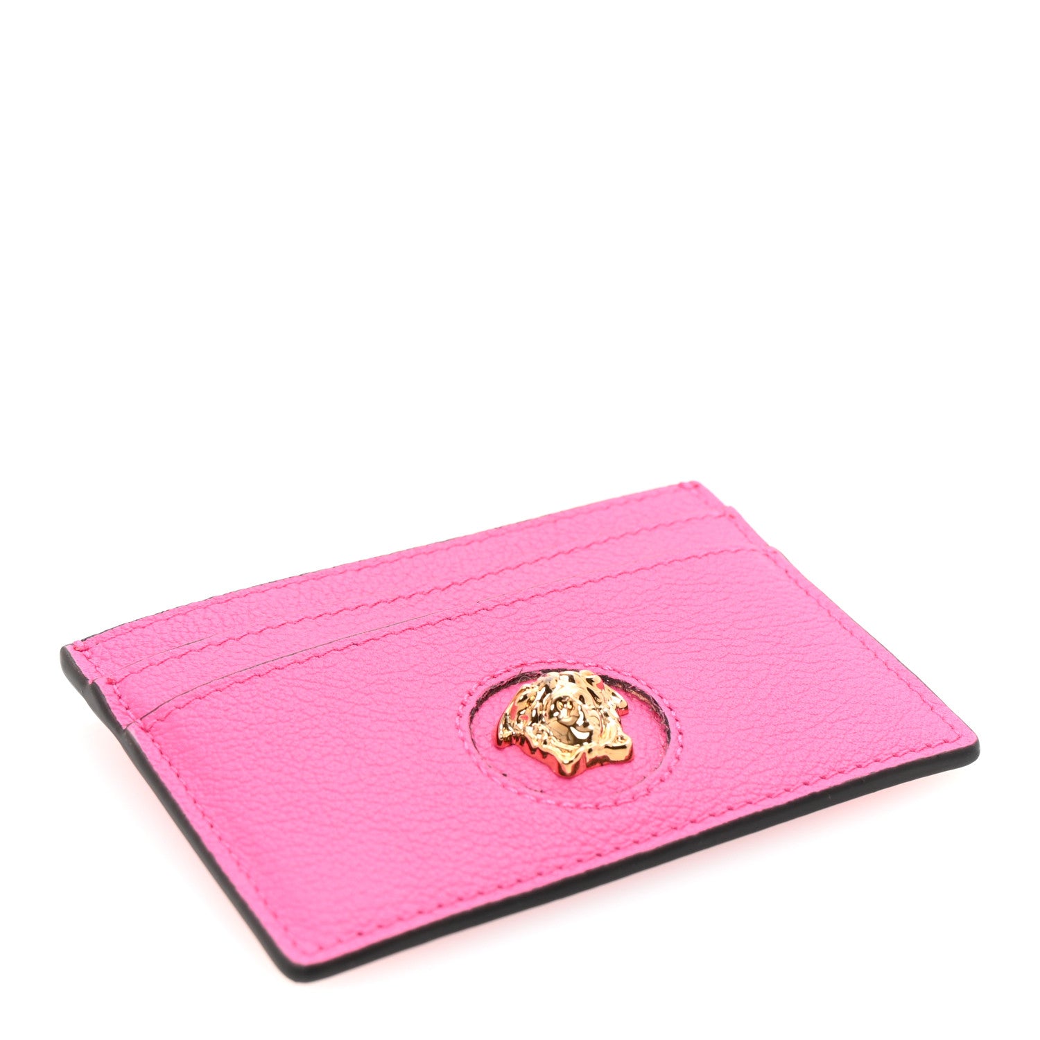 Versace Calfskin Medusa Card Holder Dark Pink 4 of 7