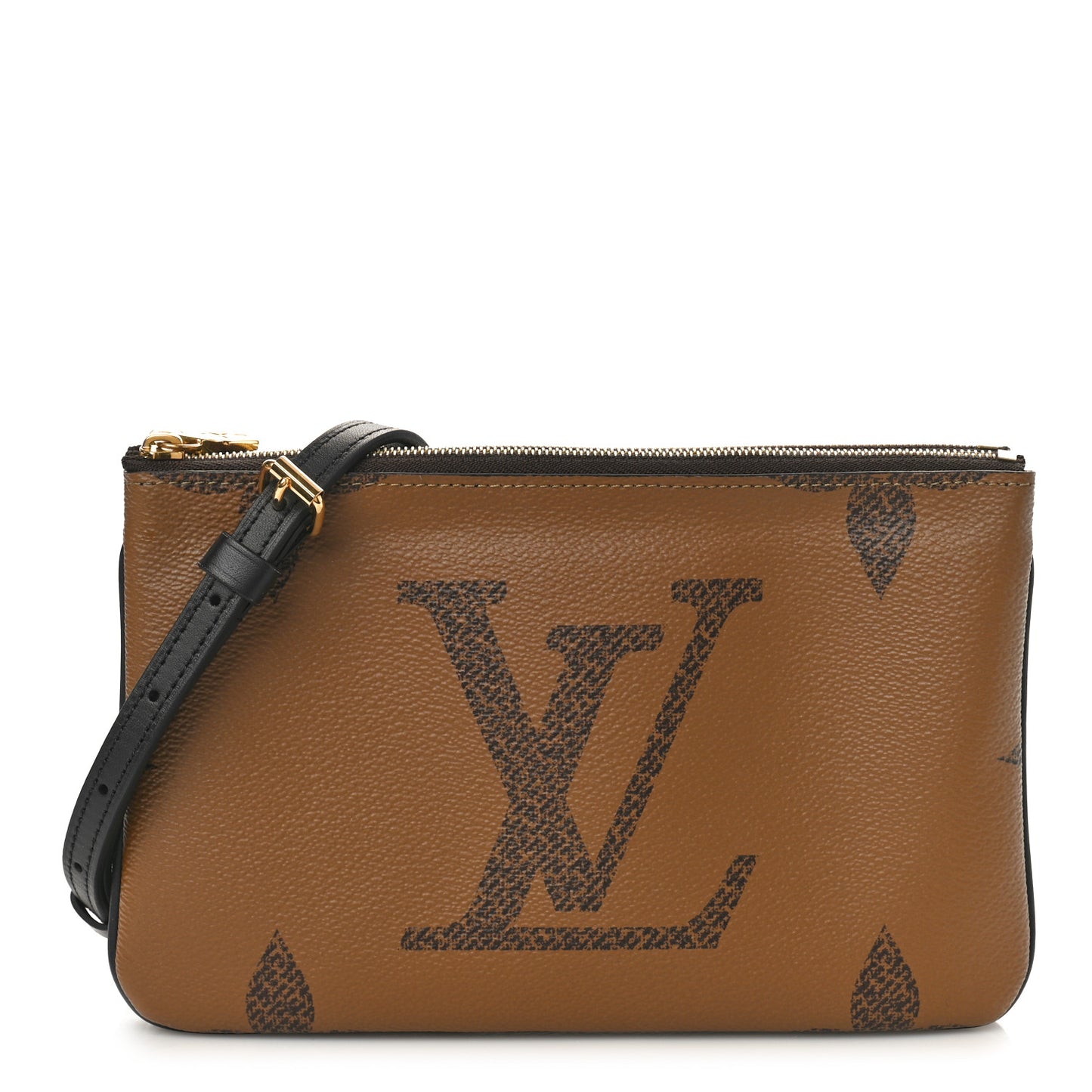 Reverse Monogram Giant Double Zip Pochette