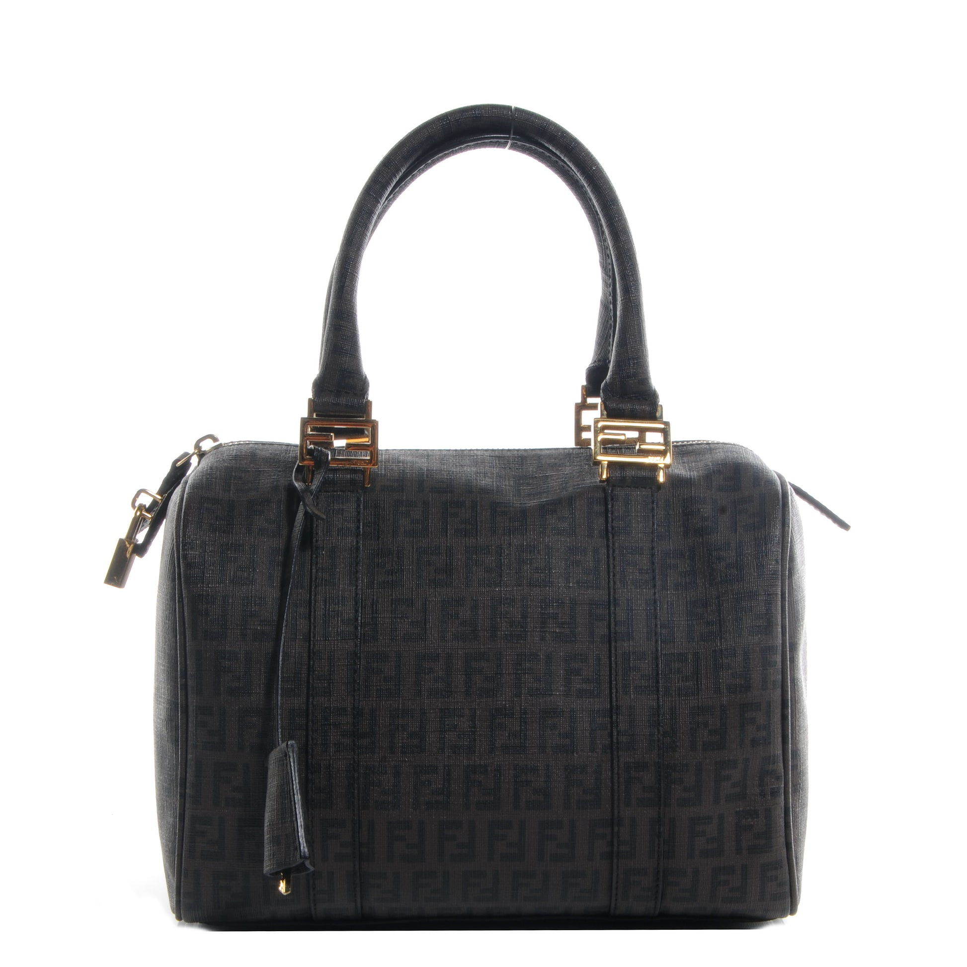 Fendi Zucchino Spalmati Forever Small Boston Moro Black 1 of 10