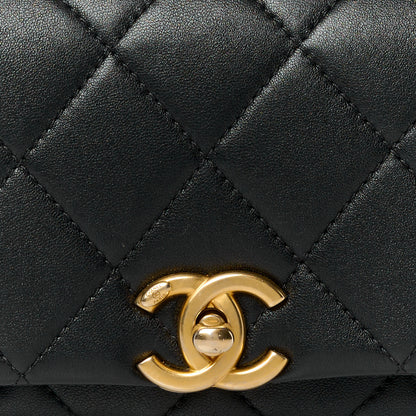 Chanel Shiny Lambskin Small Chain Is More Flap Black 8 of 11