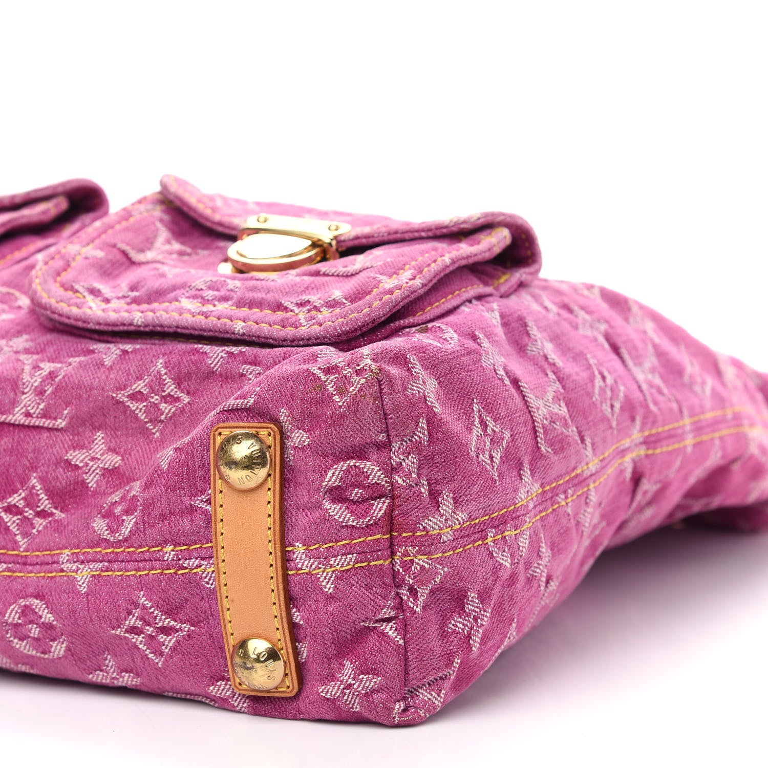 Louis Vuitton Denim Baggy GM Fuchsia 8 of 17