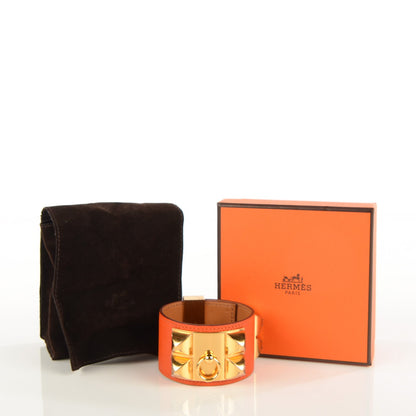 Hermes Epsom Collier de Chien CDC Bracelet S Orange 4 of 6