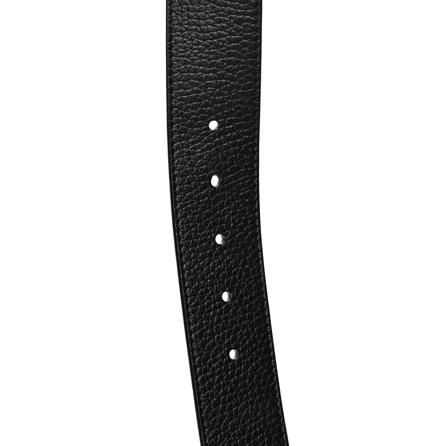 Taurillon Calfskin 30mm LV Initiales Reversible Belt 85 34 Black