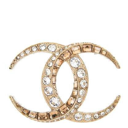 Chanel Baguette Crystal Dubai CC Brooch Gold 1 of 5