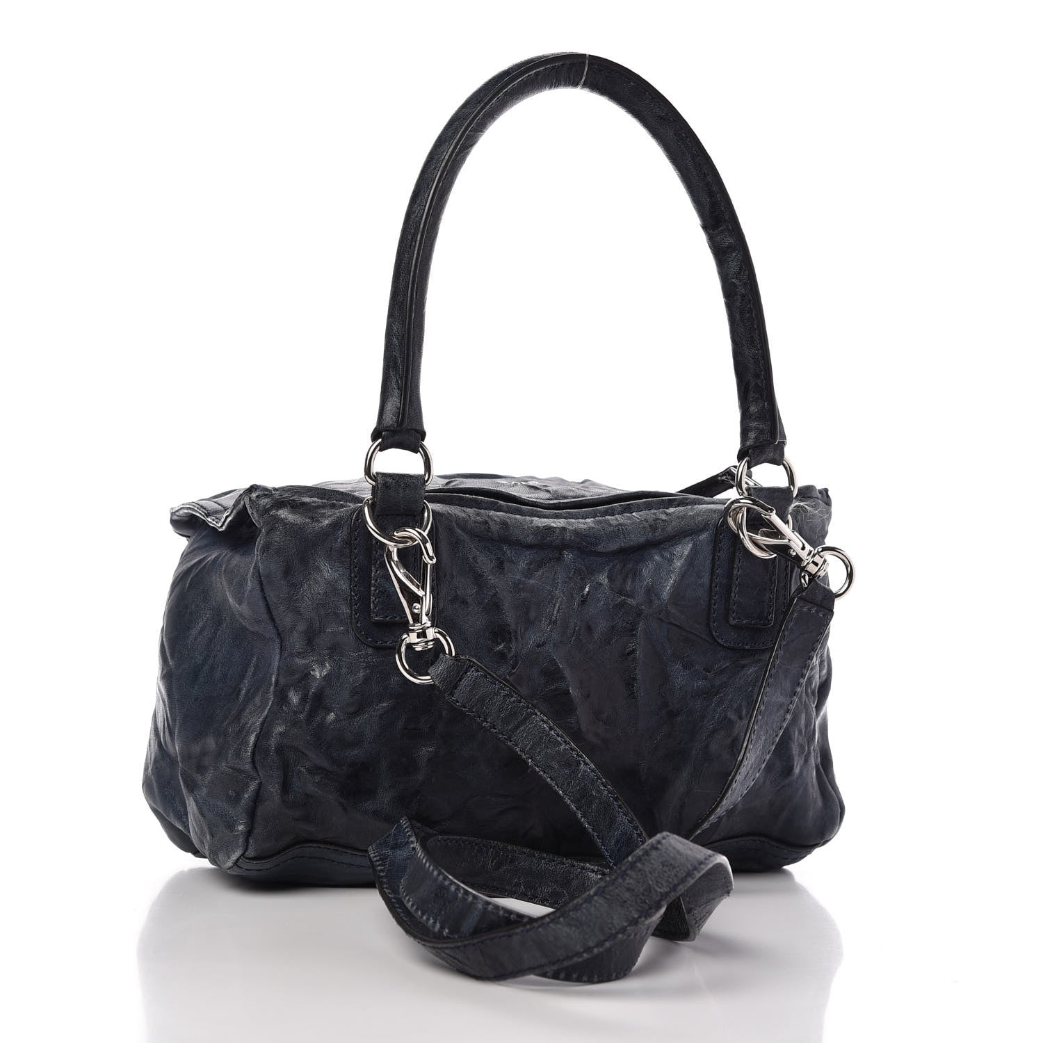 Givenchy Tumbled Sheepskin Small Pandora Navy 3 of 12