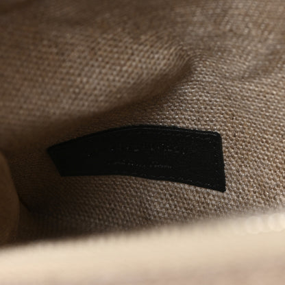 Saint Laurent Linen Calfskin Rive Gauche Tote Greggio Natural 7 of 10