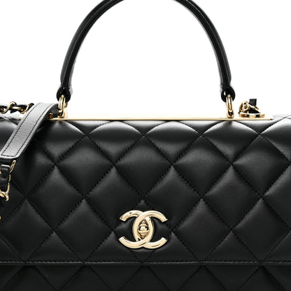 Chanel Lambskin Quilted Medium Trendy CC Flap Dual Handle Bag Black 8 of 11