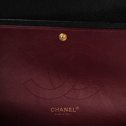 Chanel Caviar Quilted Jumbo Double Flap Black 6 of 9
