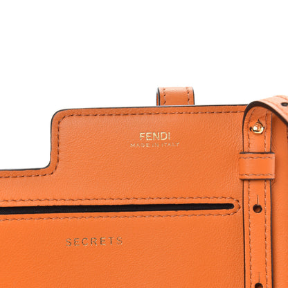 Fendi Vitello Grace Matte Two Pocket Mini Crossbody Aranciata 9 of 9