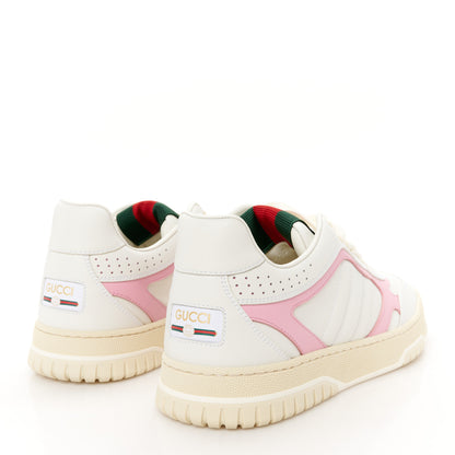 Gucci Calfskin Womens Re-Web Sneakers 39.5 White Pink 5 of 11