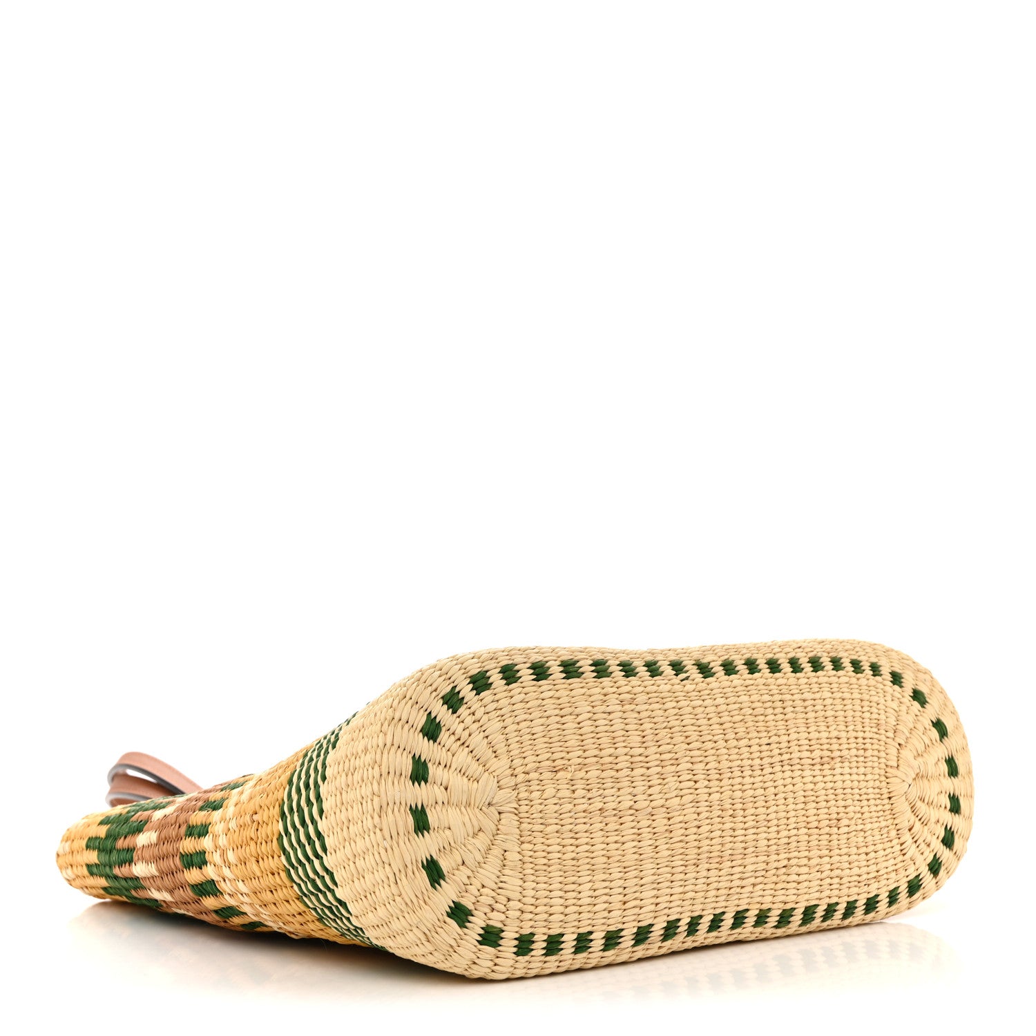 Loewe Raffia Square Basket Tote Bag Brown Multicolor 4 of 11