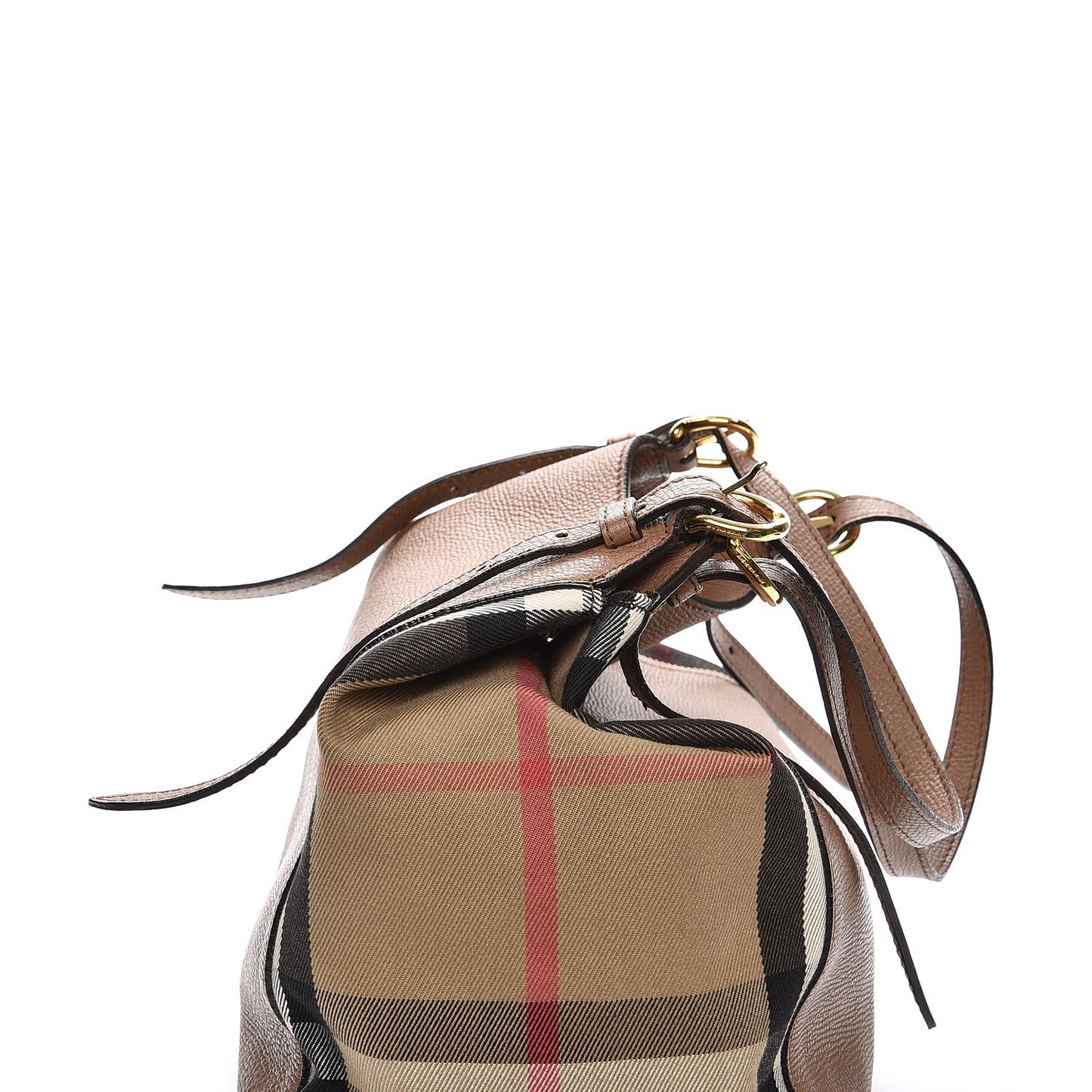 Grainy Calfskin House Check Small Canterbury Dark Sand
