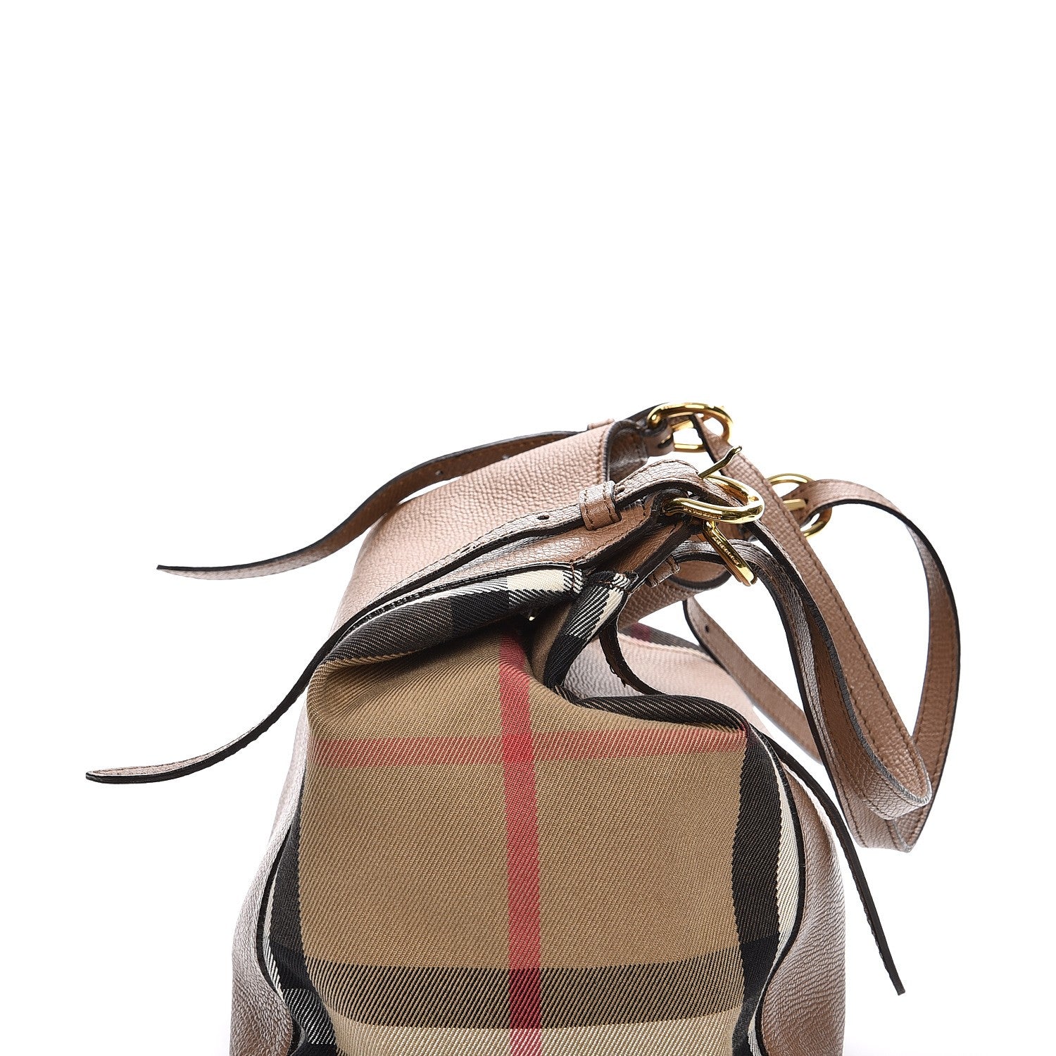 Burberry Grainy Calfskin House Check Small Canterbury Dark Sand 10 of 10