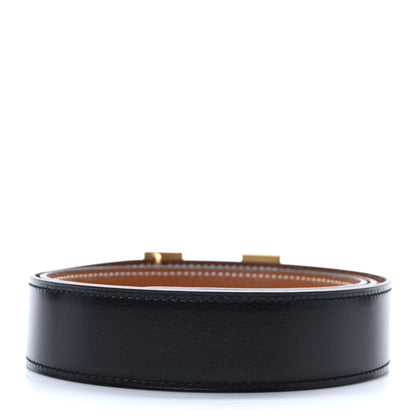 Hermes Swift Togo 32mm H Belt 90 36 Black Gold 2 of 4