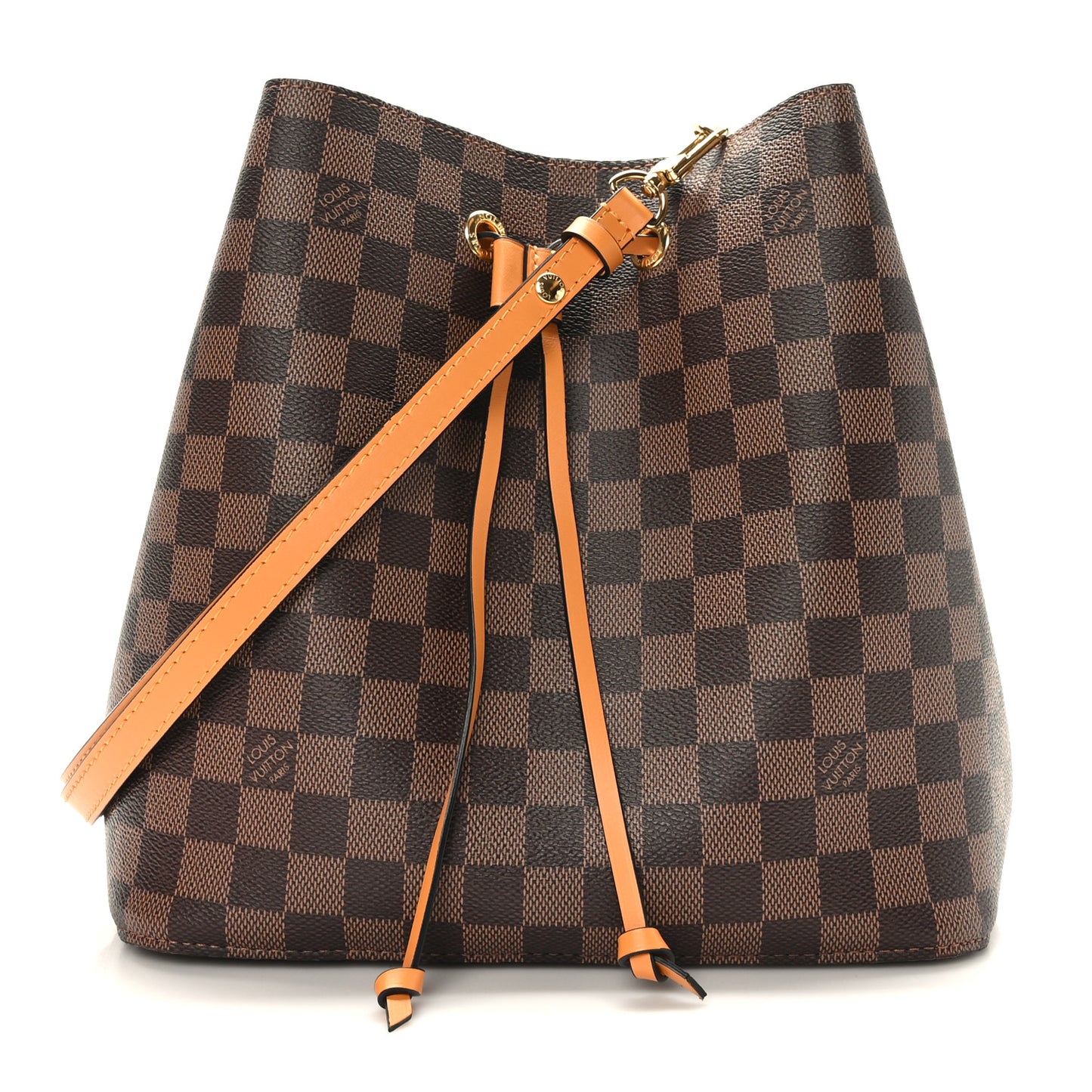 Damier Ebene Neonoe MM Safran