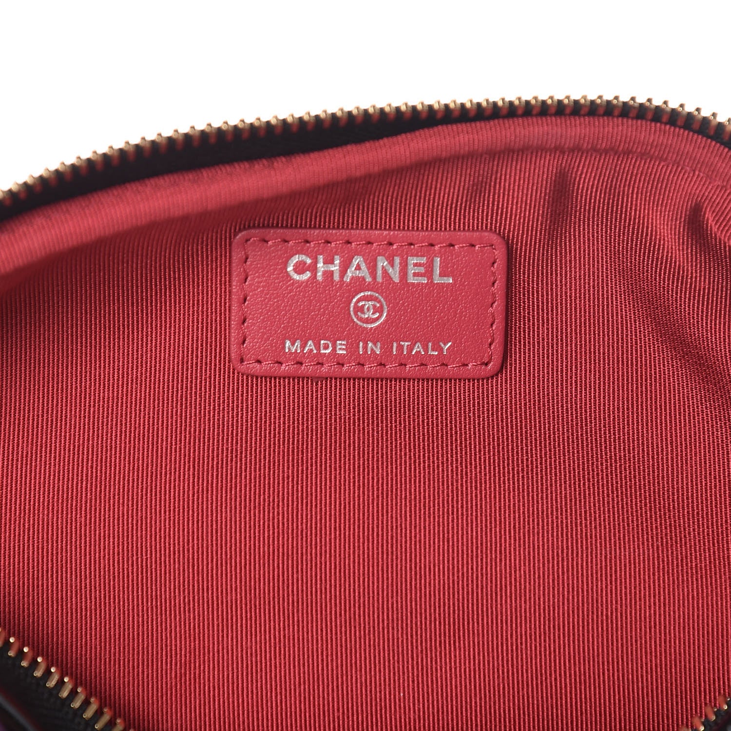 Chanel Aged Calfskin Quilted Gabrielle Classic Pouch Blue Black 6 of 9