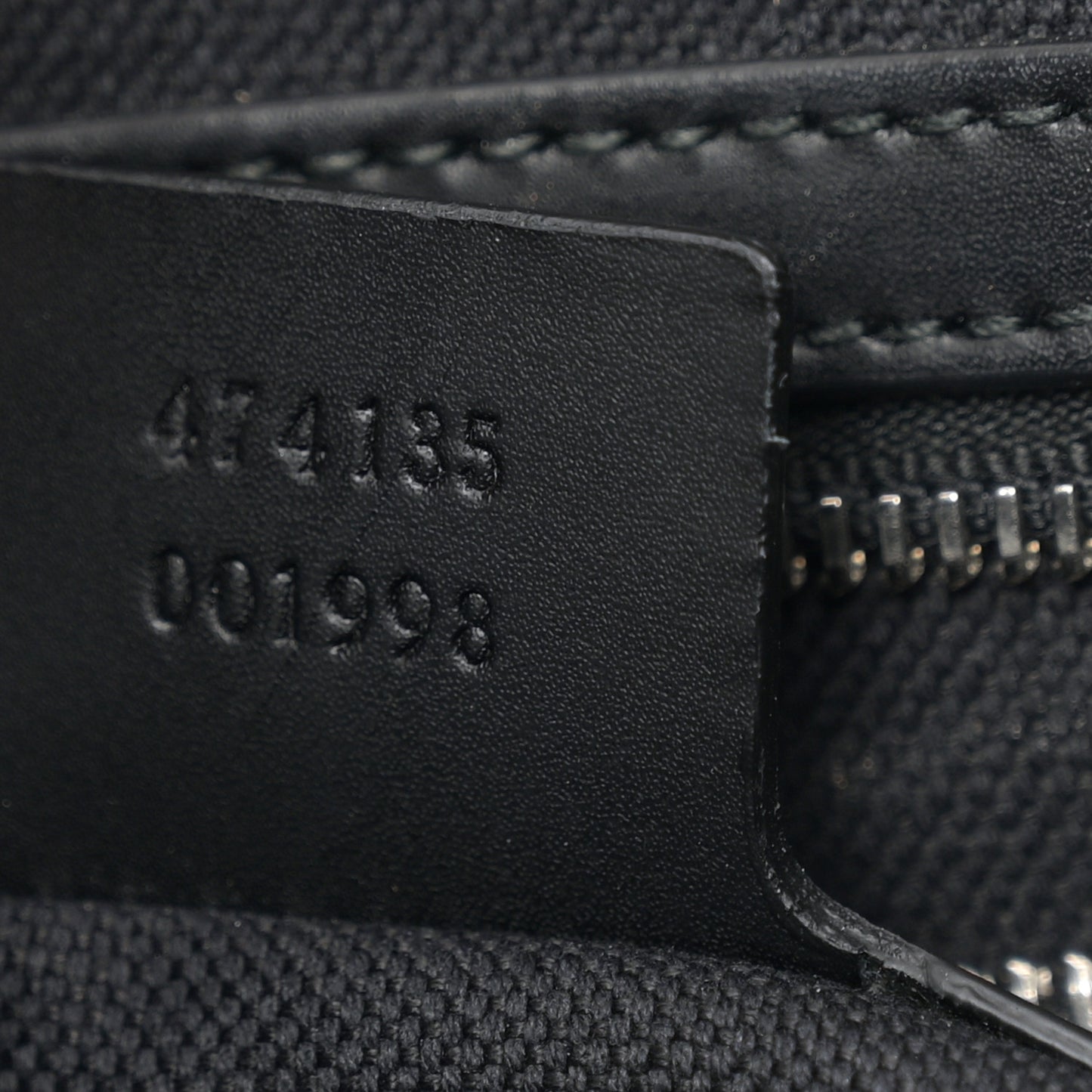 GG Supreme Monogram Appia Calfskin Web Briefcase Black