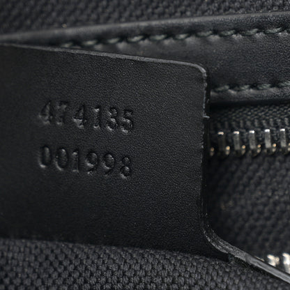 Gucci GG Supreme Monogram Appia Calfskin Web Briefcase Black 7 of 12