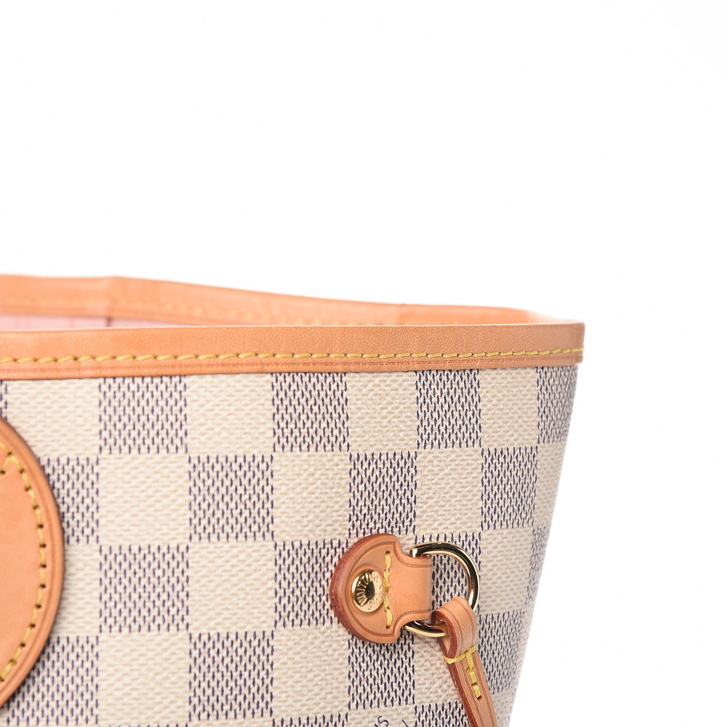 Damier Azur Neo Neverfull MM Rose Ballerine