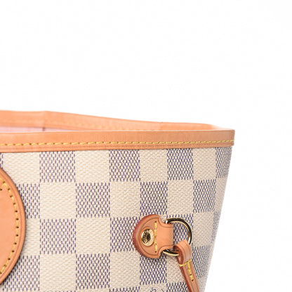 Louis Vuitton Damier Azur Neo Neverfull MM Rose Ballerine 10 of 16