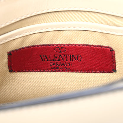 Valentino Garavani Vitello Small Rockstud Flap Saddle Bag Ivory 6 of 9