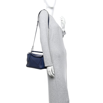 Loewe Calfskin Small Puzzle Bag Marine 2 of 13
