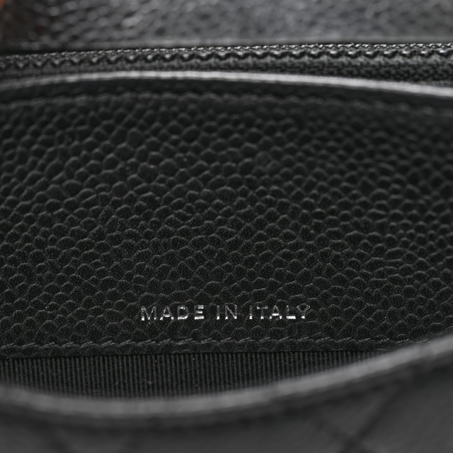 Caviar Quilted Small Flap Wallet Black