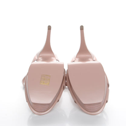 Saint Laurent Calfskin Tribute 105 Platform Sandals 39.5 Rose Antic 5 of 9