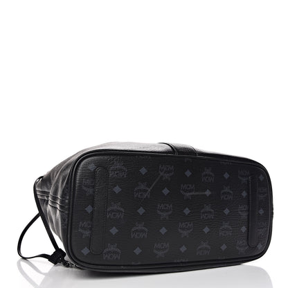 MCM Visetos Medium Liz Reversible Shopper Tote Black 6 of 16