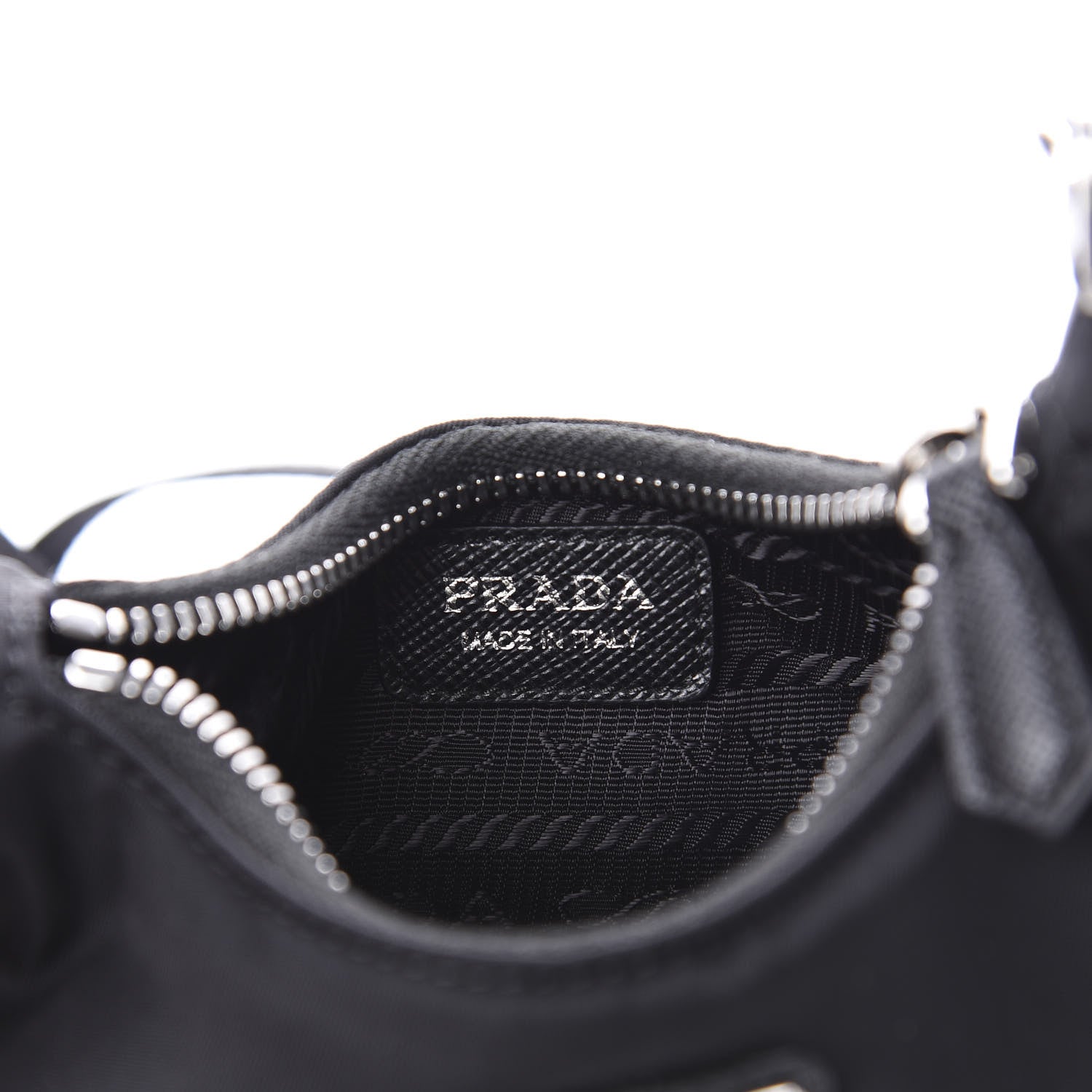 Prada Tessuto Nylon Mini Re-Edition 2000 Shoulder Bag Black 6 of 11