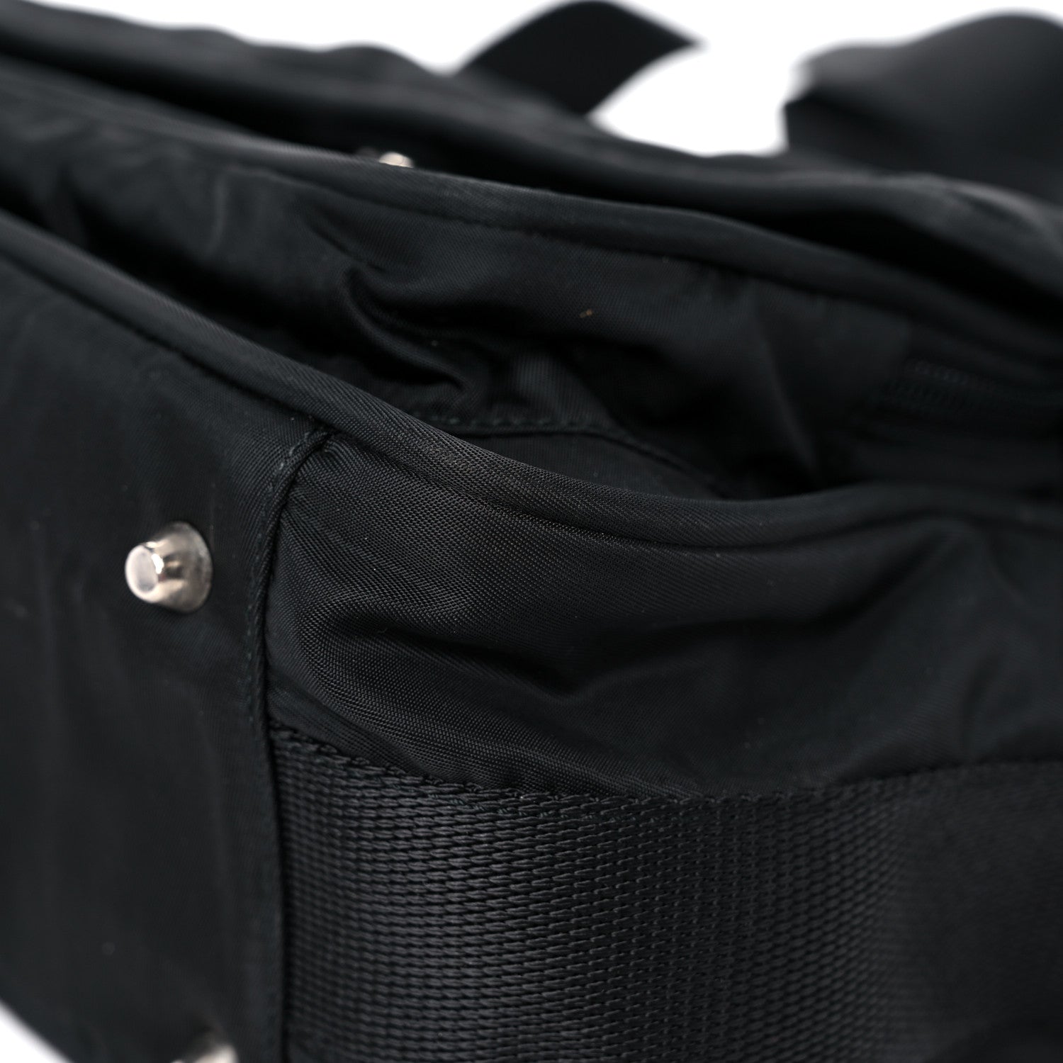 Prada Tessuto Nylon Messenger Bag Black 8 of 19