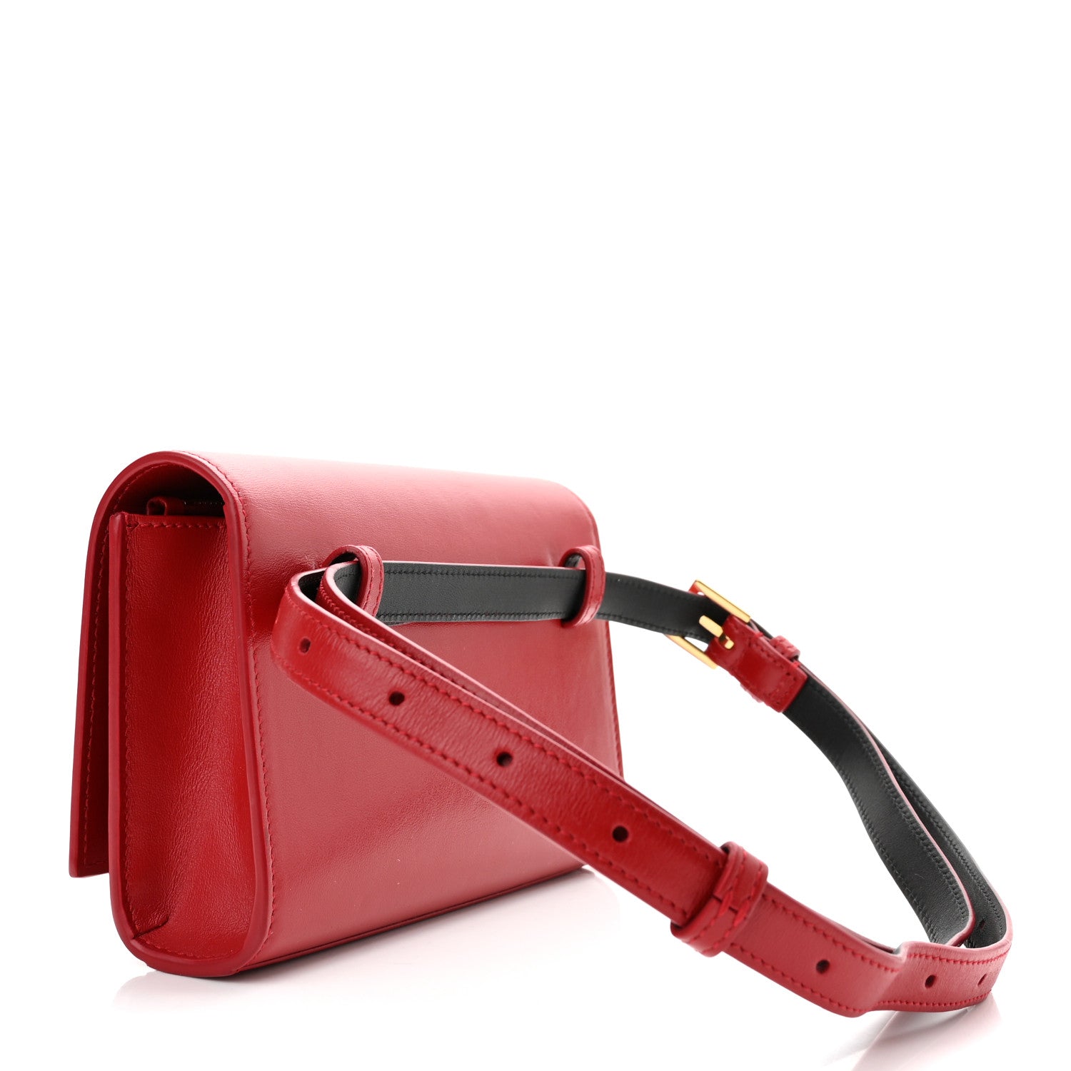 Saint Laurent Smooth Calfskin Monogram Kate Belt Bag Red 4 of 11