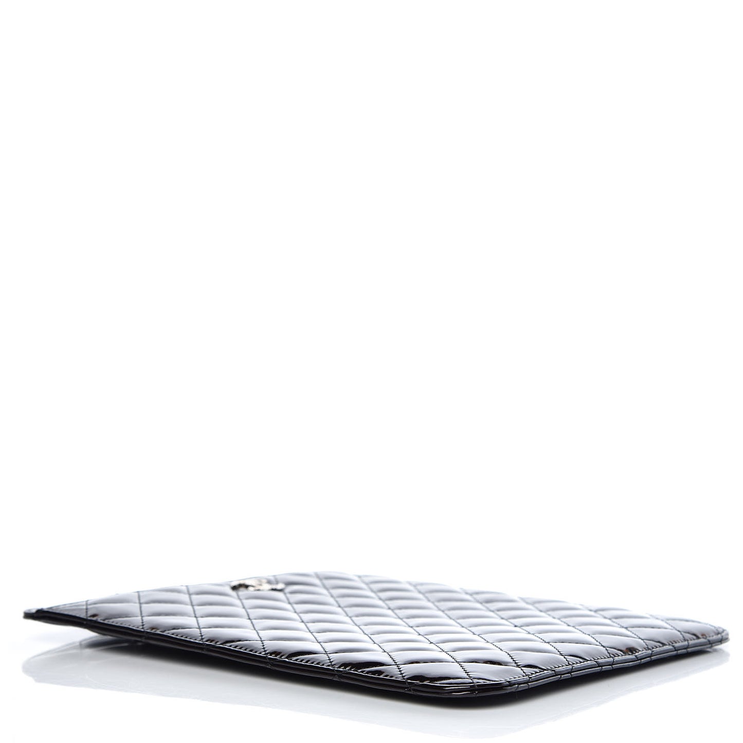 Patent Quilted Brilliant iPad Case Black
