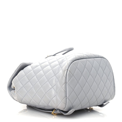 Chanel Calfskin Quilted Small Urban Spirit Backpack Grey 4 of 13