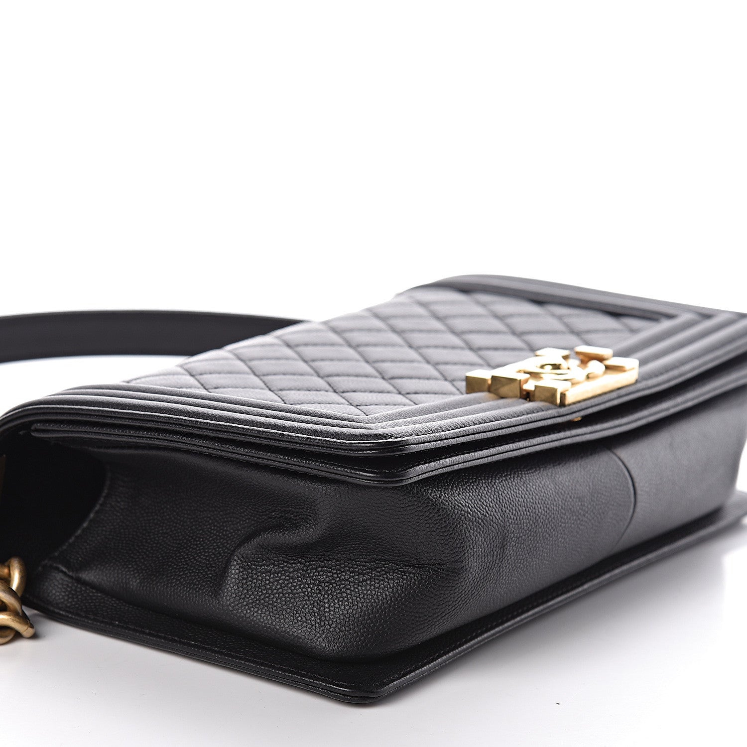 Chanel Caviar Quilted Medium Boy Flap Black 9 of 10