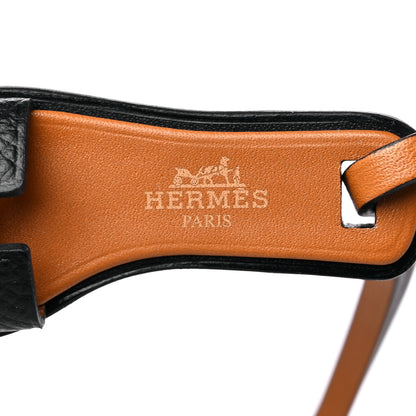 Hermes Epsom Butler Calfskin Hunter Oran Nano Bag Charm Black 3 of 3