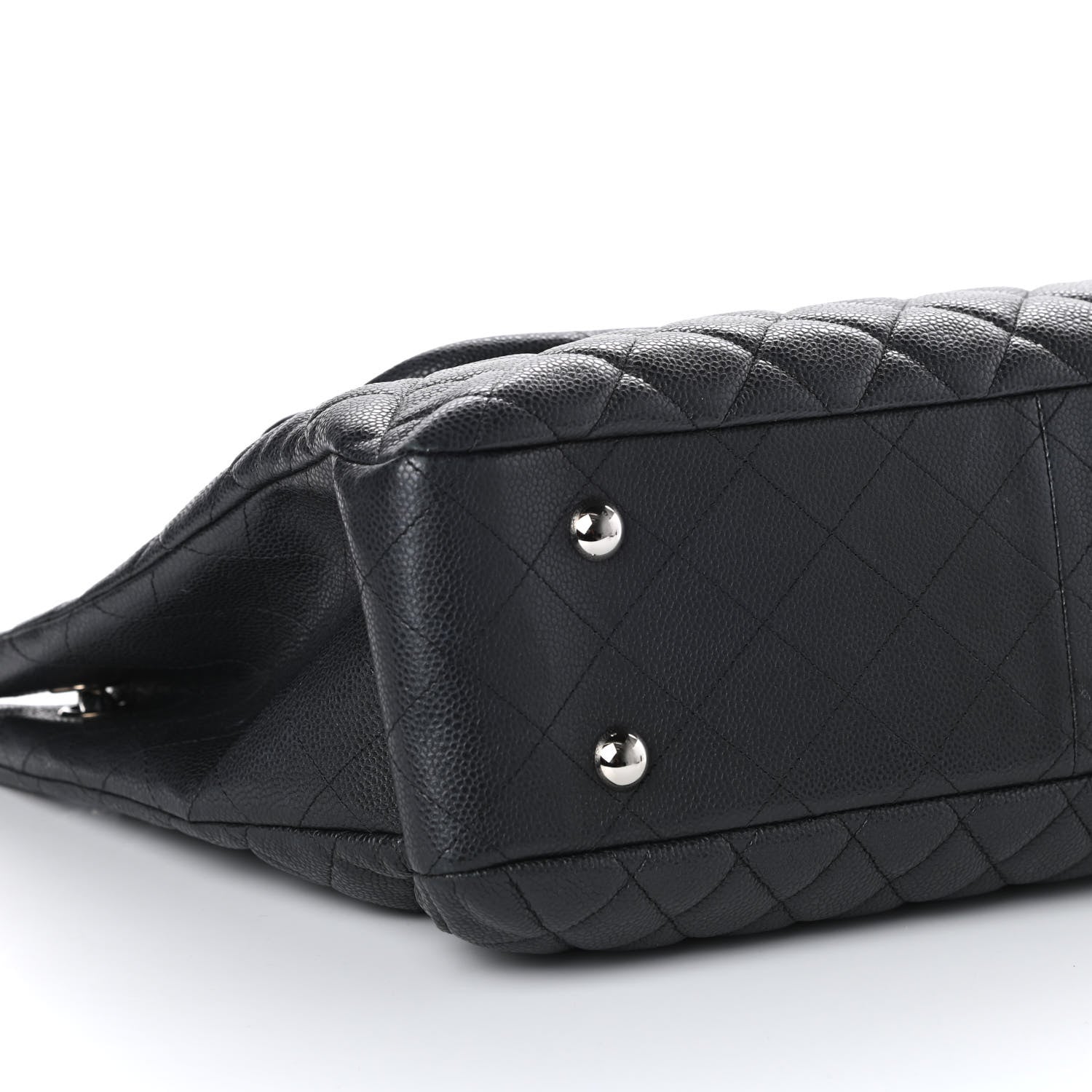 Chanel Caviar Quilted Flap Tote Dark Grey 8 of 9