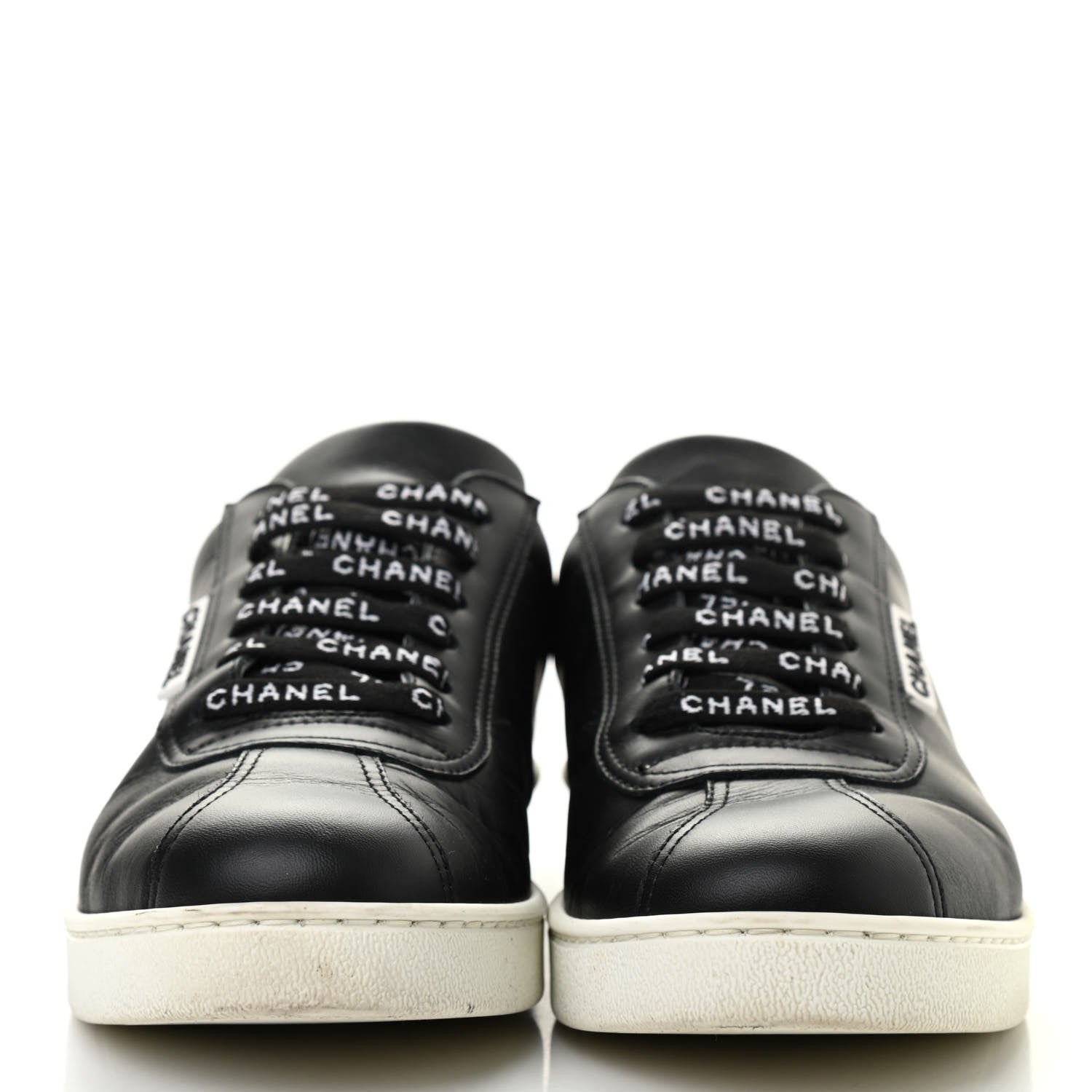 Chanel Calfskin CC Womens Sneakers 40 Black 2 of 17