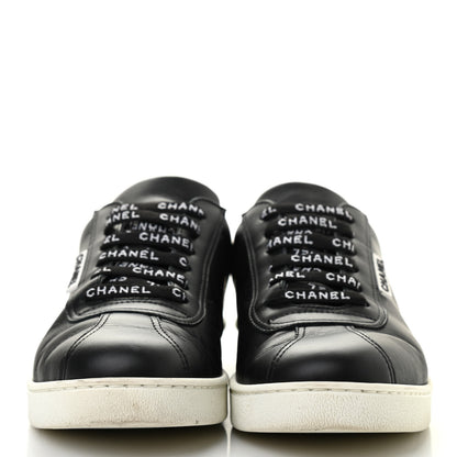 Chanel Calfskin CC Womens Sneakers 40 Black 2 of 17