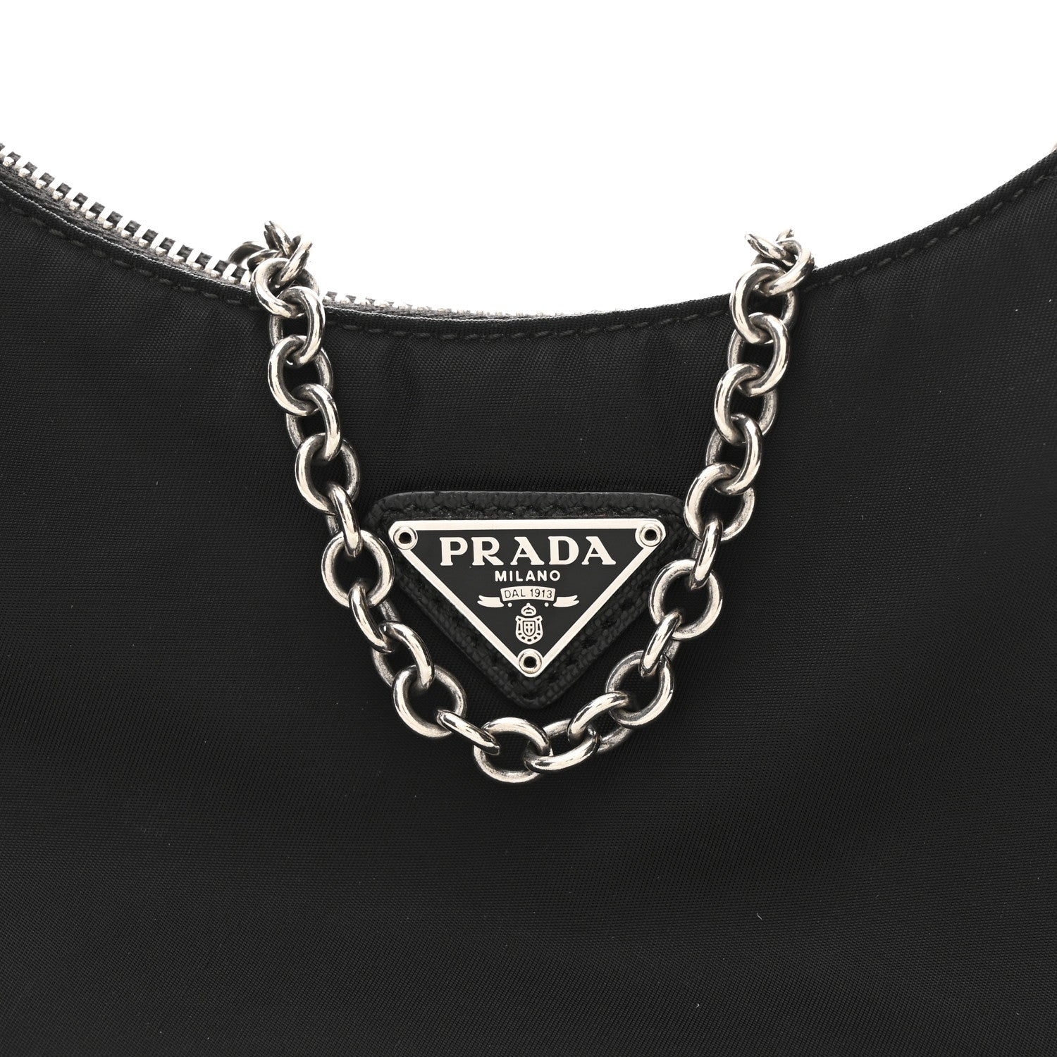 Prada Nylon Re-Edition 2005 Shoulder Bag Black 8 of 12