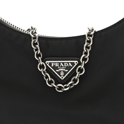 Prada Nylon Re-Edition 2005 Shoulder Bag Black 8 of 12