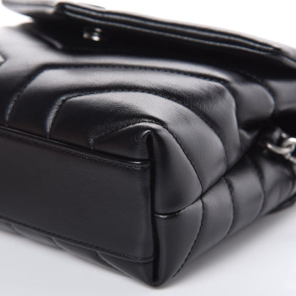 Saint Laurent Calfskin Y Quilted Monogram Toy Loulou Crossbody Bag Black 9 of 9