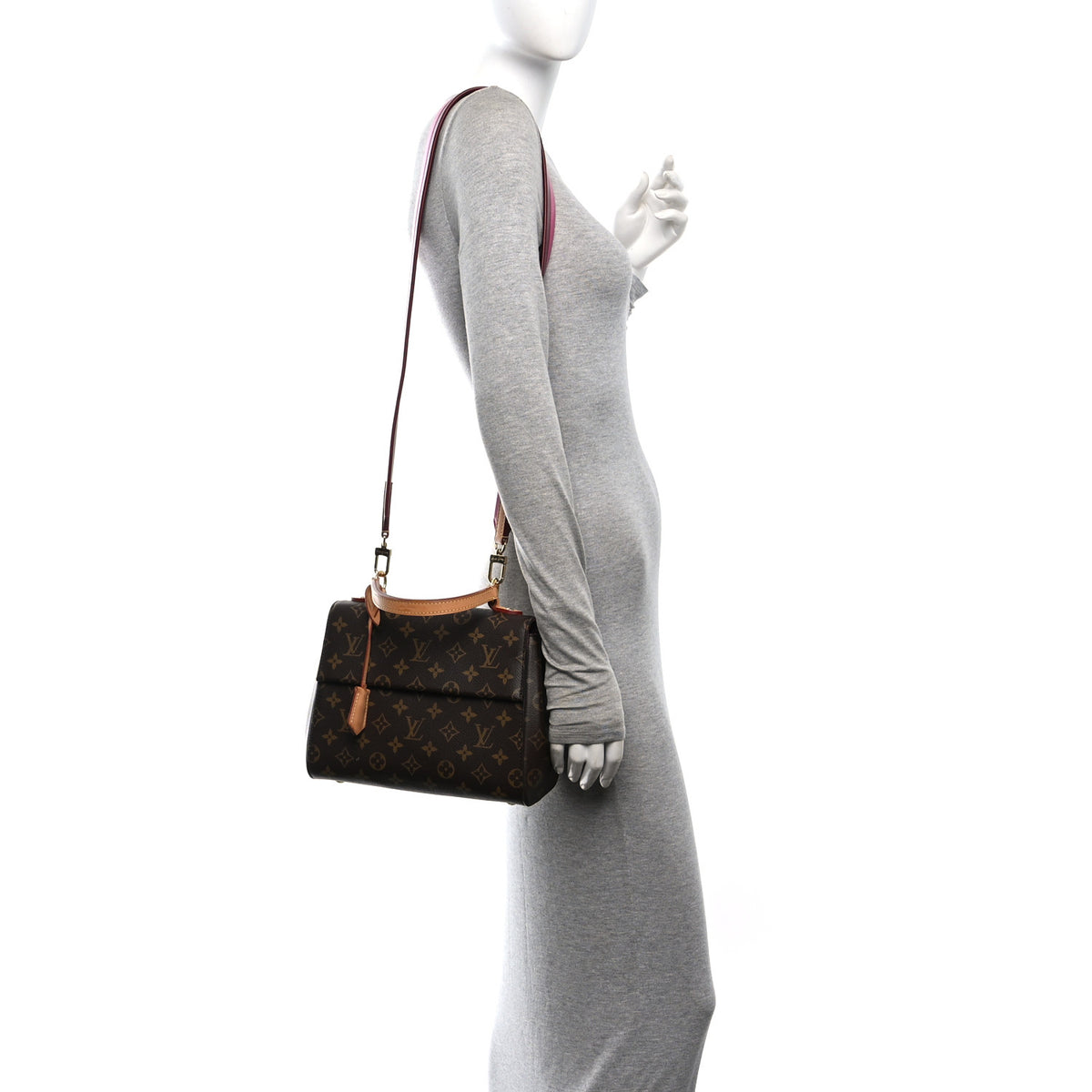 Louis Vuitton Monogram Cluny BB Bordeaux Fuchsia 2 of 9