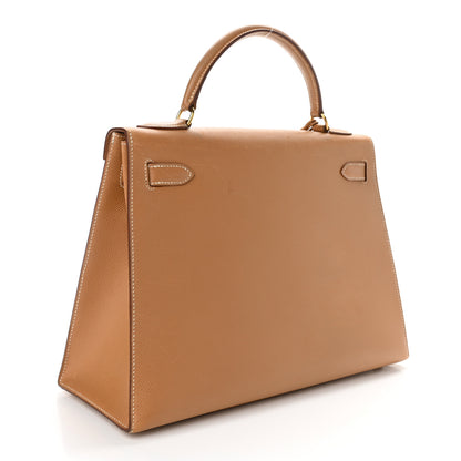 Hermes Courchevel Kelly Sellier 32 Naturelle 2 of 15
