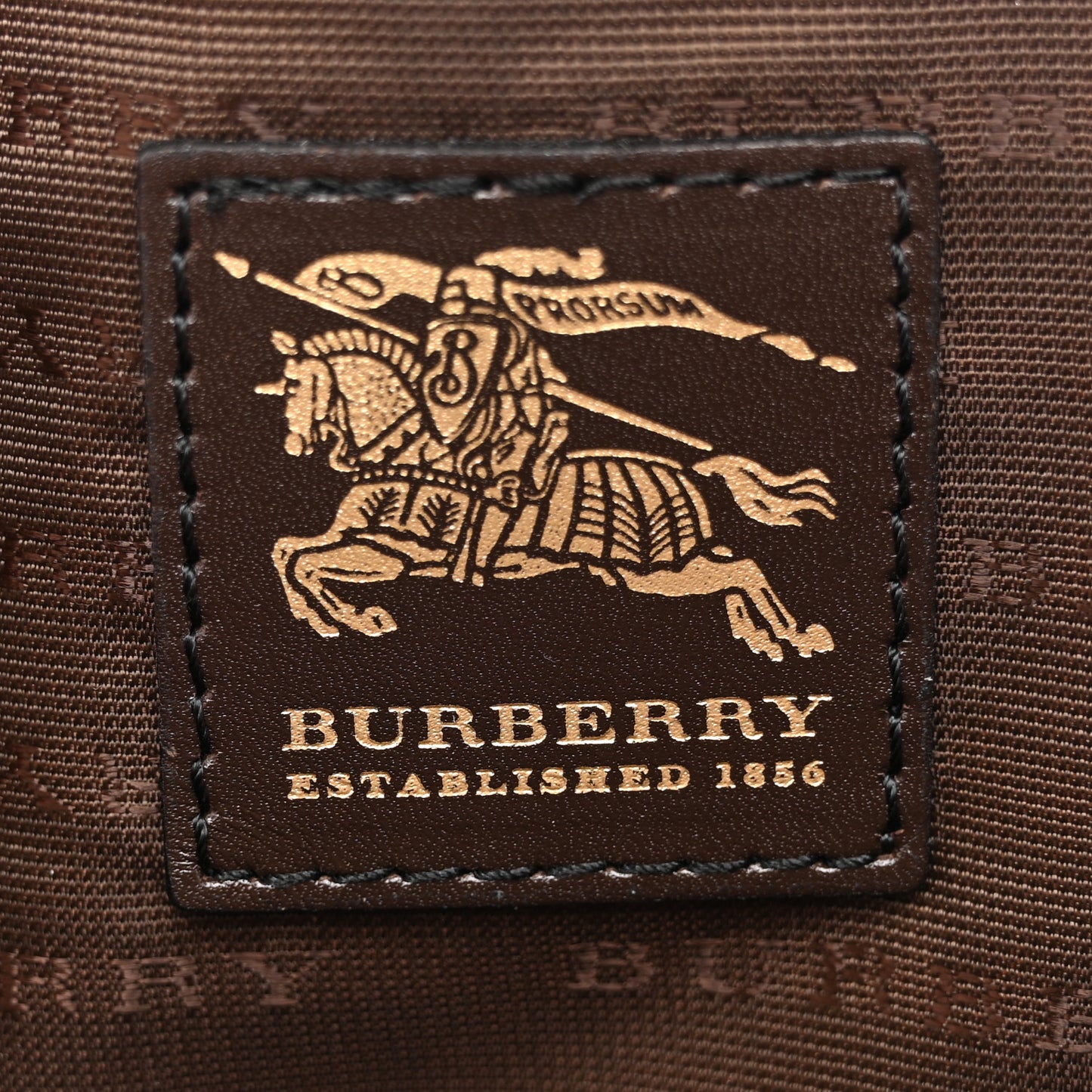 House Check Small Cosmetic Pouch Brown
