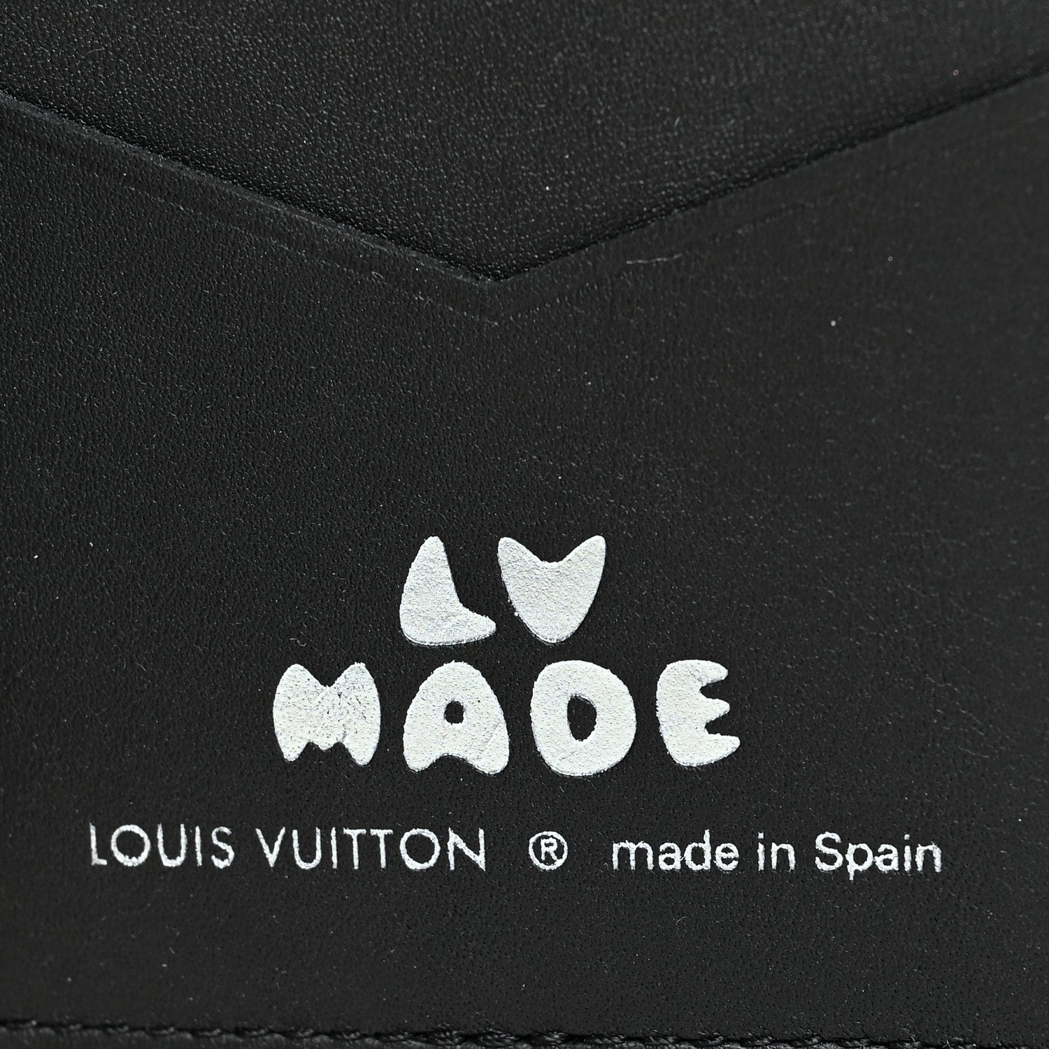 Louis Vuitton X NIGO Taurillon Monogram Denim Drip Pocket Organizer Black 7 of 7
